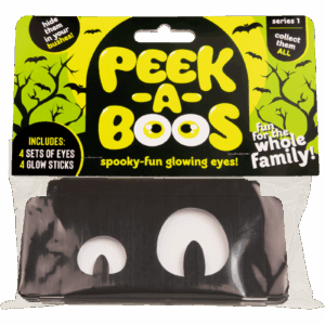 Halloween decorations Peek a Book spooky fun glowing eyes series 1
