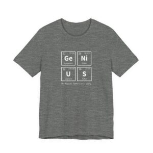 Genius Periodic (White Graphic) Table T-Shirt