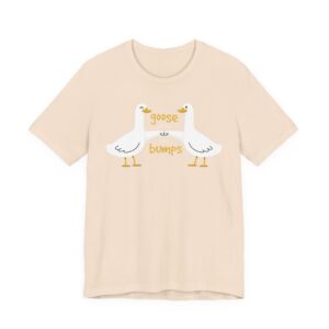 Funny Goose Bumps Cartoon Tee, Unisex T-Shirt, Humorous Shirt, Short Sleeve Top, Novelty Gift