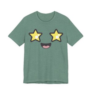 Starry Eyed Emoji Unisex Jersey Short Sleeve Tee