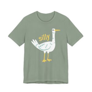 Silly Goose Cartoon Tee | Funny Goose Illustration Shirt
